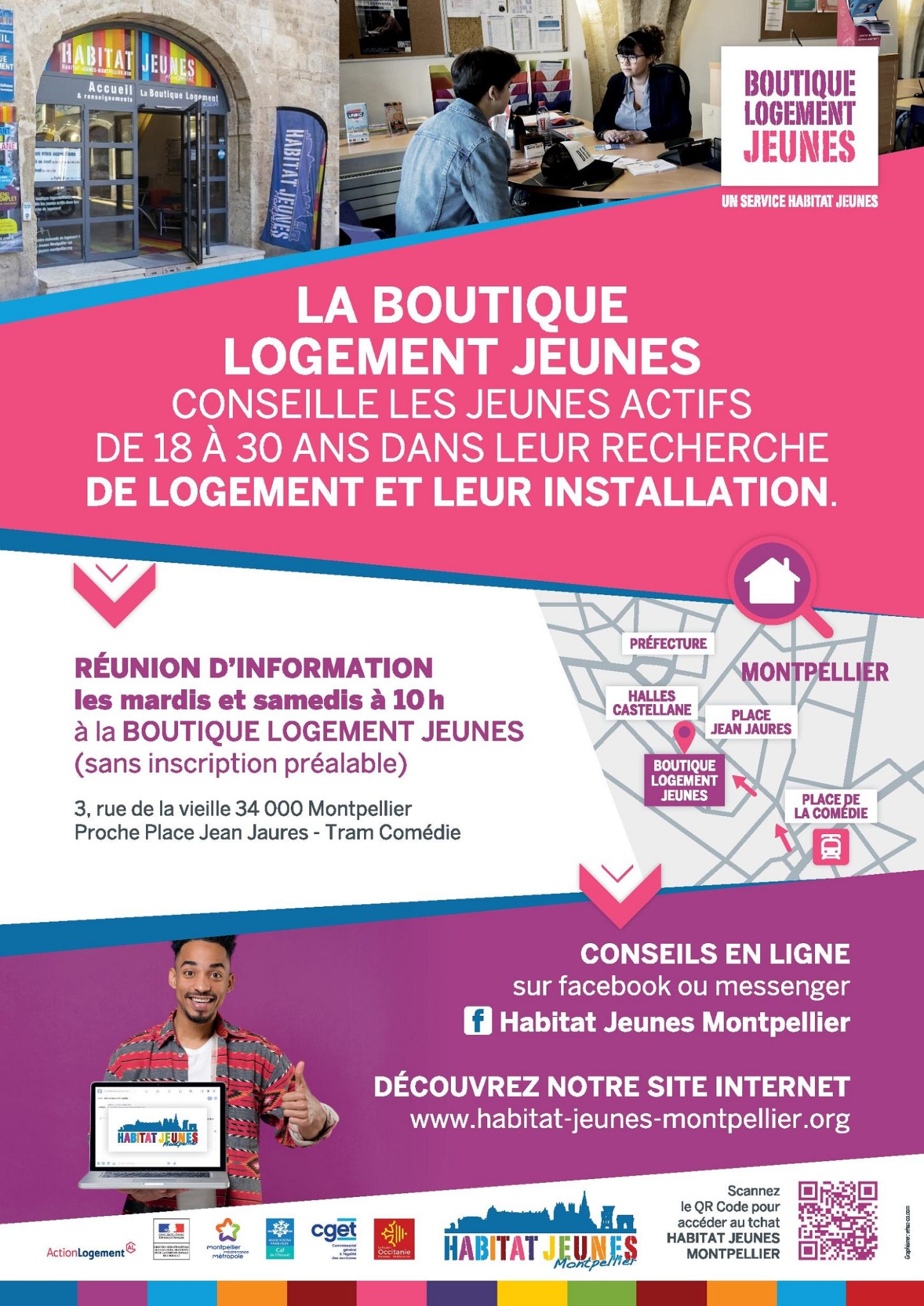 Boutique logement Habitat Jeunes Montpellier